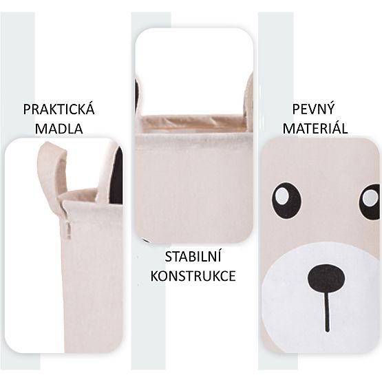 Cesto per giocattoli - orsetto