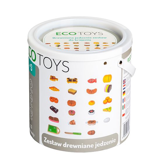 Cibo in legno da tagliare 23 pezzi ECOTOYS