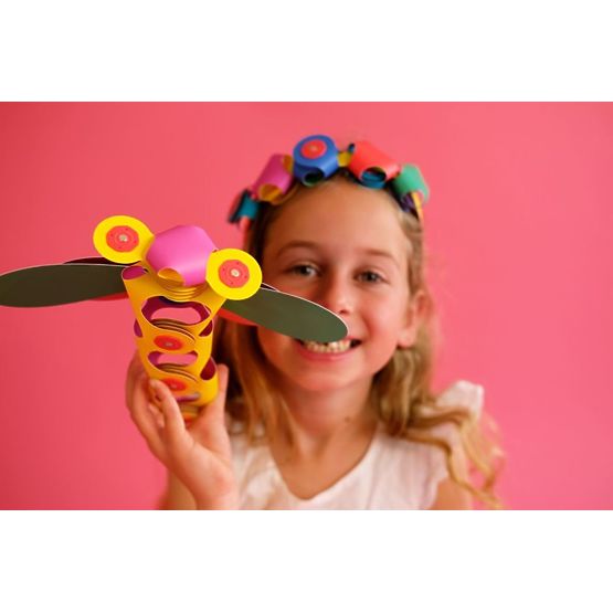 Clixo cubi magnetici Crew pack, Rosa-Giallo