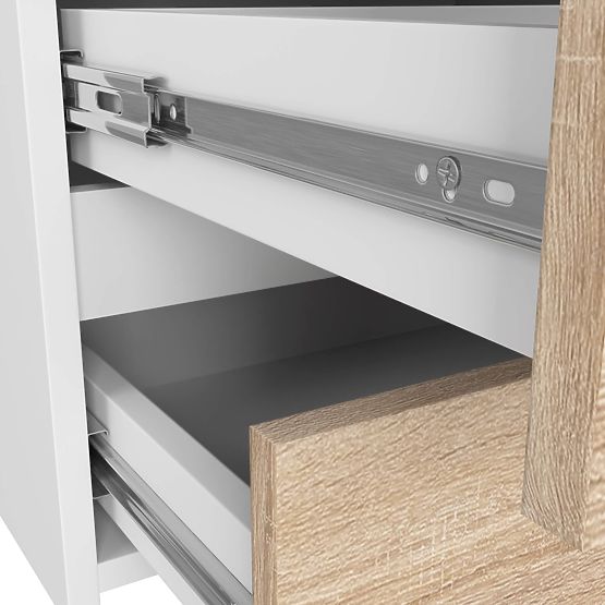 COMÒ CL100 6 CASSETTI BIANCO / ROVERE SONOMA