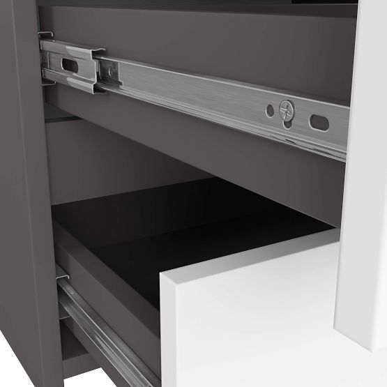 COMÒ CL100 6 CASSETTI GRIGIO / BIANCO