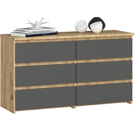 COMÒ CL100 6 CASSETTI ROVERE ARTISAN / GRIGIO