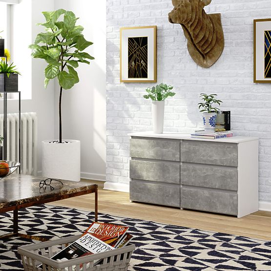 COMÒ CL100 6SZ PK BIANCO / CEMENTO