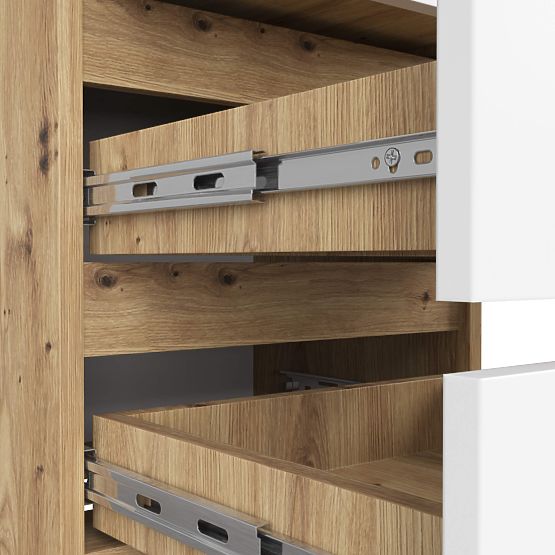 COMÒ CL3/40 ROVERE ARTIGIANO / BIANCO