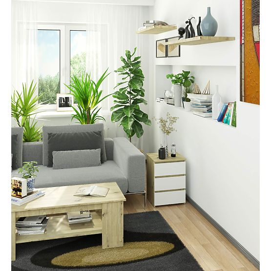 COMÒ CL3/40 ROVERE ARTIGIANO / BIANCO