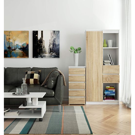 COMÒ CL5 PK BIANCO / ROVERE SONOMA