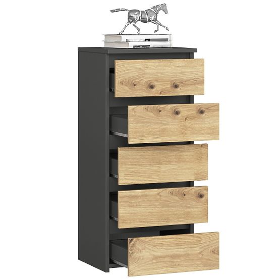 COMÒ CL5 PK GRAFITE GRIGIO/ROVERE ARTIGIANO