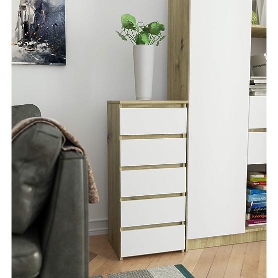 COMÒ CL5 PK ROVERE ARTIGIANO / BIANCO