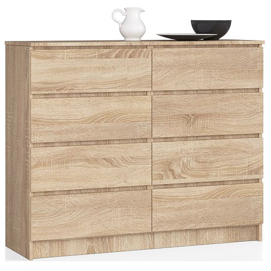 COMÒ K 120 cm 8 CASSETTI PK ROVERE SONOMA