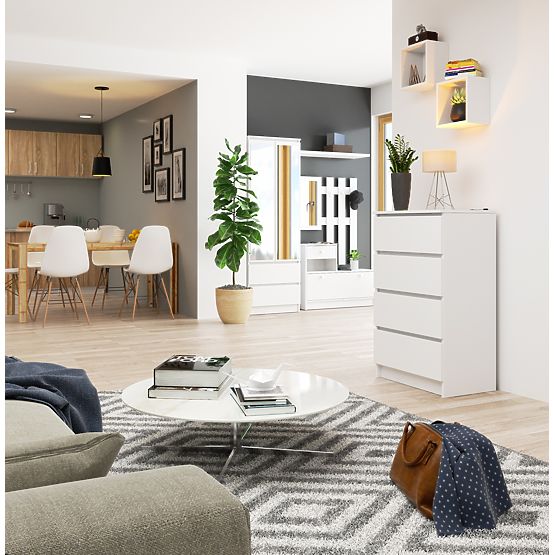 COMÒ K 60 cm 4 CASSETTI PK BIANCO