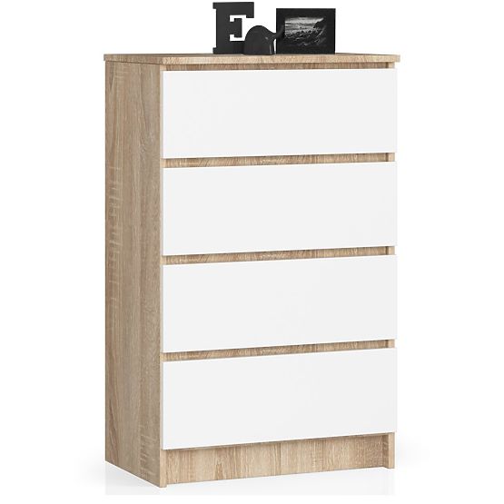 COMÒ K 60 cm 4 CASSETTI PK SONOMA / BIANCO