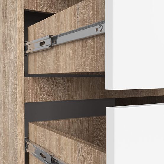 COMÒ K 60 cm 4 CASSETTI PK SONOMA / BIANCO