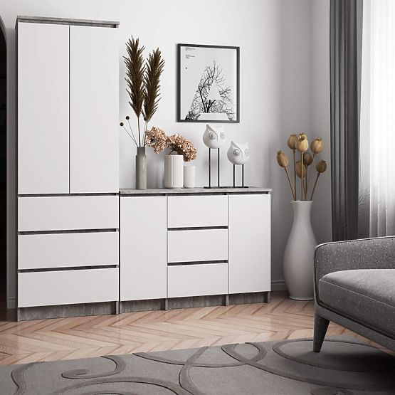 COMÒ K100 2D 3SZ PK CEMENTO / BIANCO