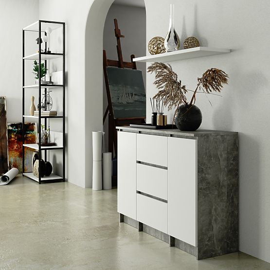 COMÒ K100 2D 3SZ PK CEMENTO / BIANCO