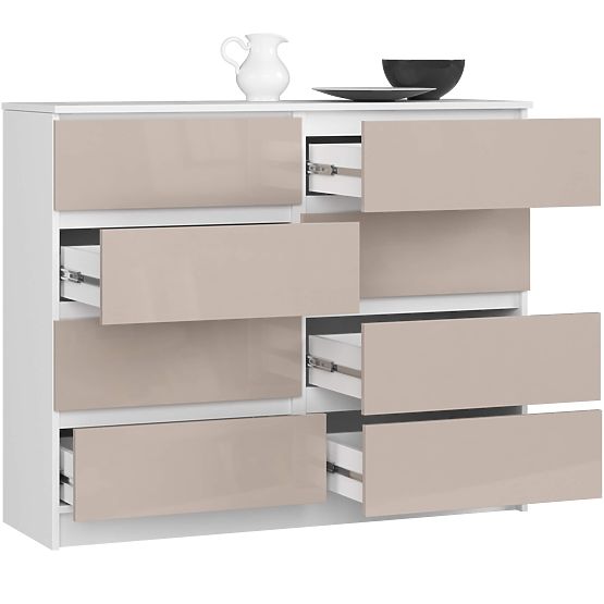 COMÒ K120 8 CASSETTI PK CAPPUCCINO LUCIDO