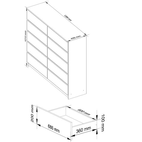 COMÒ K140 10SZ CLP PK BIANCO