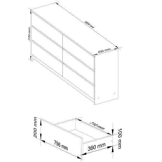 COMÒ K160 6SZ CLP PK ROVERE SONOMA