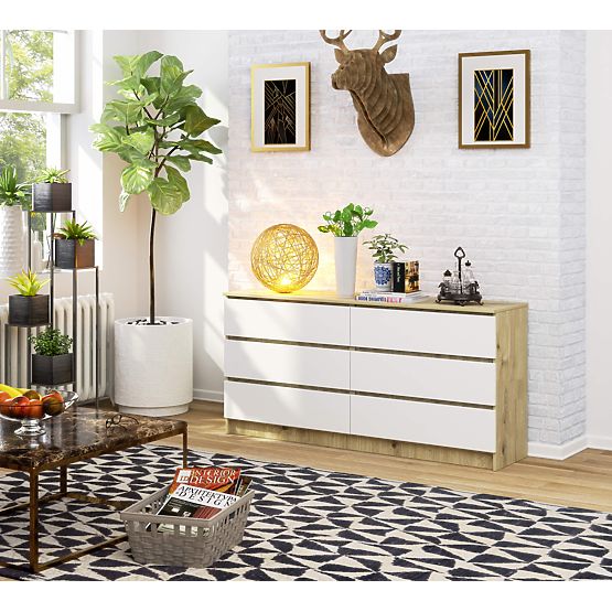 COMÒ K160 6SZ CLP ROVERE ARTISAN / BIANCO