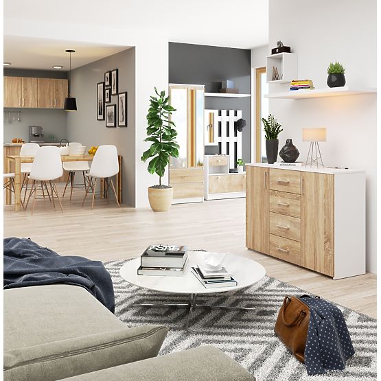 COMÒ K45 PK BIANCO / ROVERE SONOMA