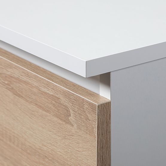 COMÒ K60 2 CASSETTI CLP PK BIANCO / SONOMA