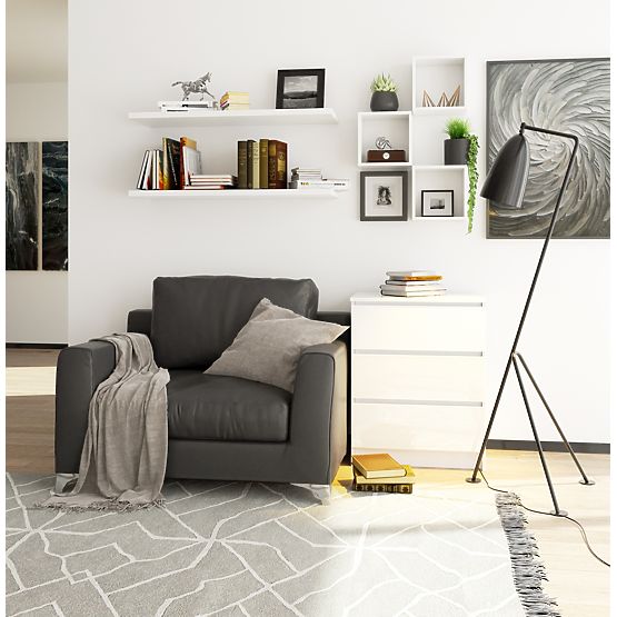 COMÒ K60 3 CASSETTI CLP PK BIANCO LUCIDO