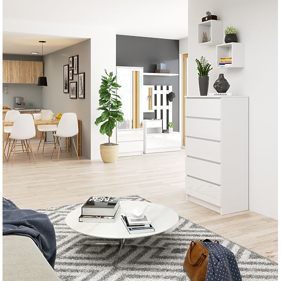 COMÒ K60 5 CASSETTI CLP PK BIANCO LUCIDO