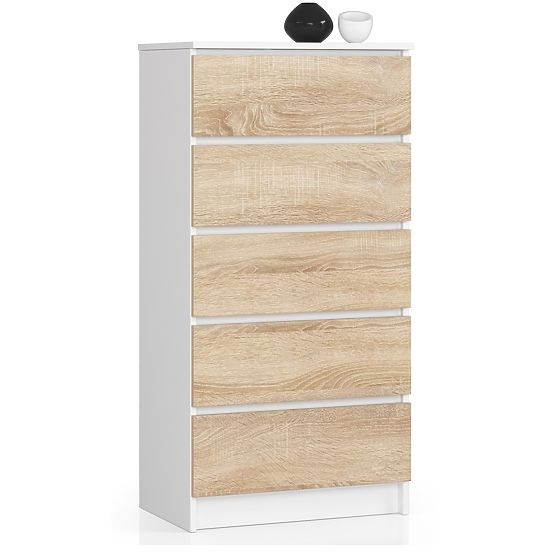 COMÒ K60 5 CASSETTI CLP PK BIANCO / SONOMA