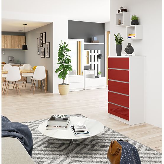 COMÒ K60 5 CASSETTI CLP PK ROSSO LUCIDO