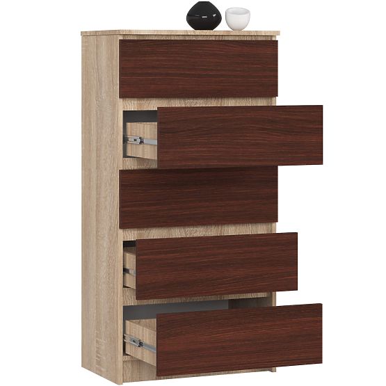 COMÒ K60 5 CASSETTI CLP PK ROVERE SONOMA / WENGE