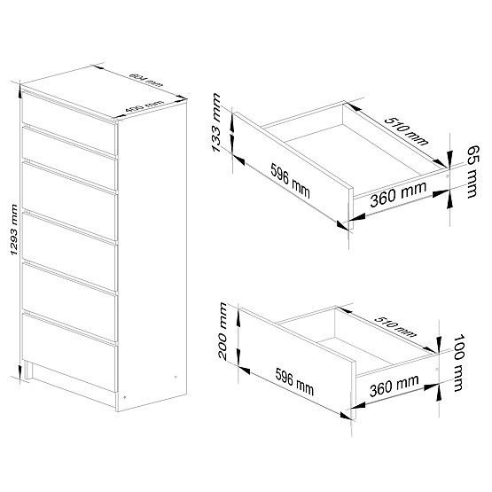 COMÒ K60 6 CASSETTI CLP PK ROVERE CRAFT