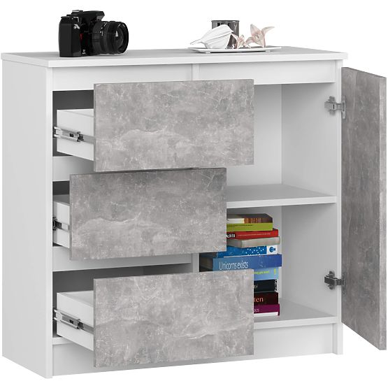 COMÒ K80 JERRY 1D 3SZ PK BIANCO / CEMENTO