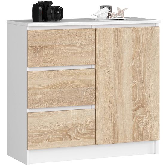 COMÒ K80 JERRY 1D 3SZ PK BIANCO / ROVERE SONOMA
