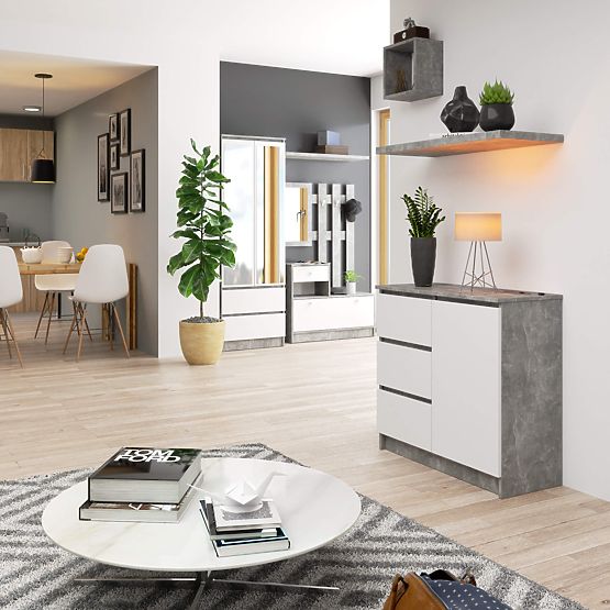 COMÒ K80 JERRY 1D 3SZ PK CEMENTO / BIANCO