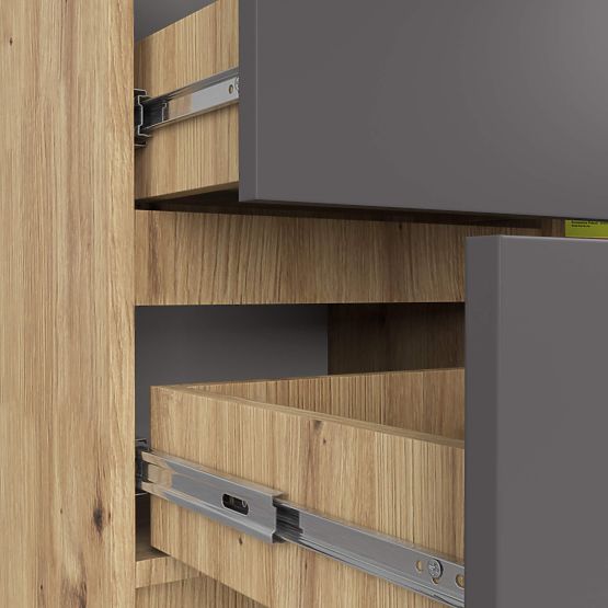 COMÒ K80 JERRY 1D 3SZ PK ROVERE ARTIGIANO / GRIGIO GRAFITE