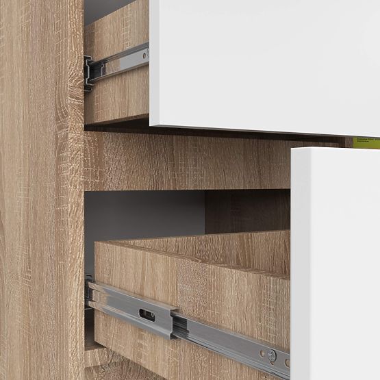 COMÒ K80 JERRY 1D 3SZ PK ROVERE SONOMA / BIANCO