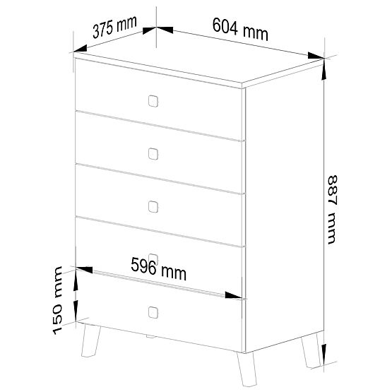 COMÒ MOBI K-05 BIANCO NERO