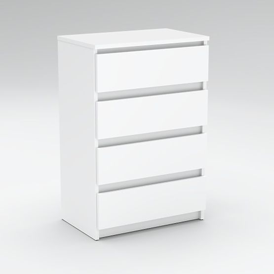 Comodino bianco Simply 4