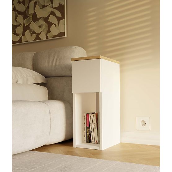 Comodino GALAX 20/1S BIANCO-ARTISAN