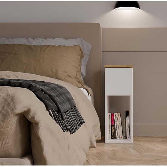 Comodino GALAX 20/1S BIANCO-ARTISAN