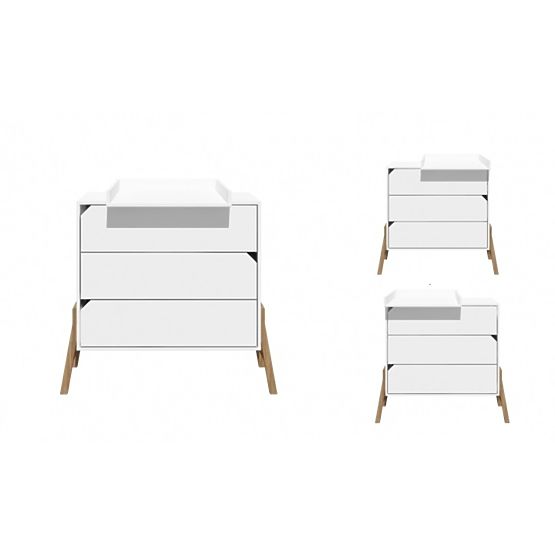 Comodino Lotti - 3 cassetti