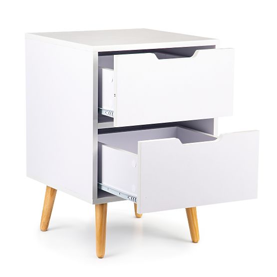 Comodino NORLA bianco