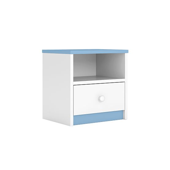 Comodino per bambini Ourbaby - blu-bianco