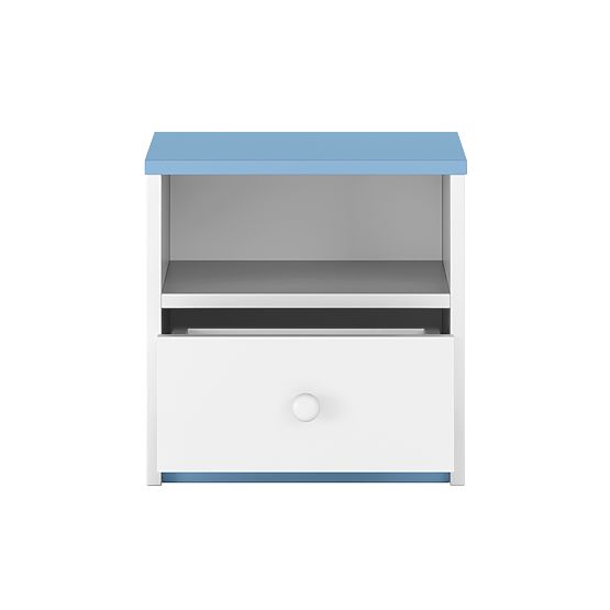Comodino per bambini Ourbaby - blu-bianco