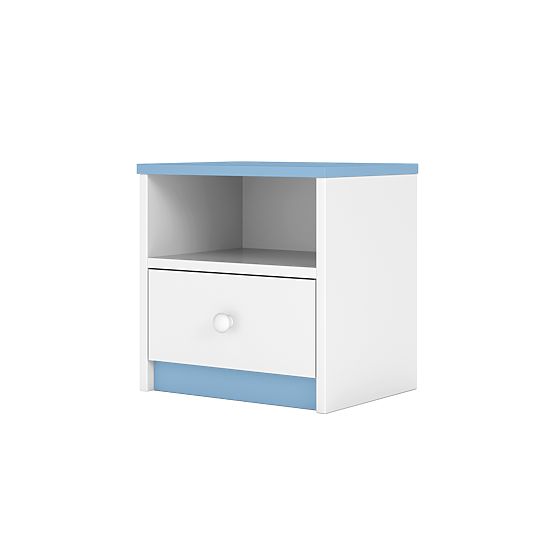 Comodino per bambini Ourbaby - blu-bianco