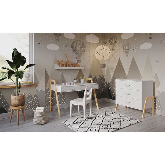 2 in 1 Lettino e Scrivania CONE 120x60 - SCANDI