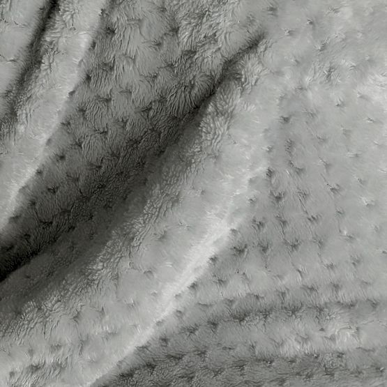 Coperta SHLEEPY colore grigio con motivo jacquard stile classico 220x240