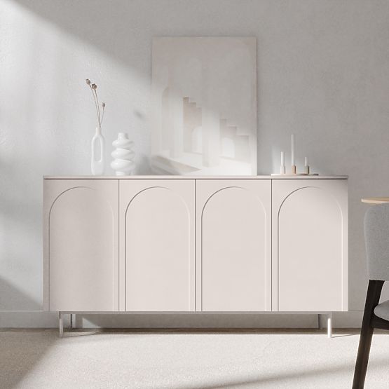 Credenza a quattro ante Helene, cashmere