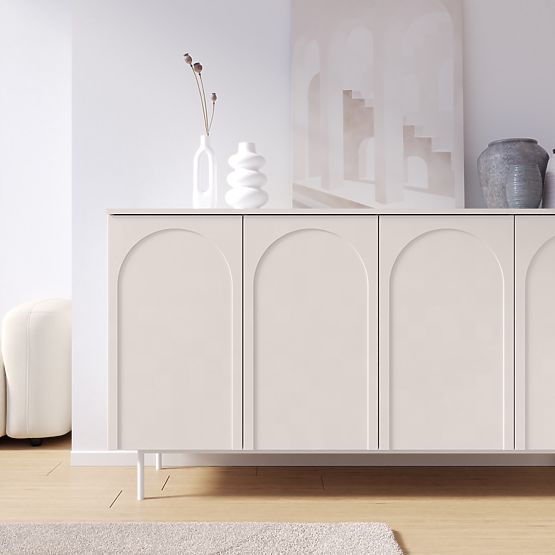 Credenza a quattro ante Helene, cashmere