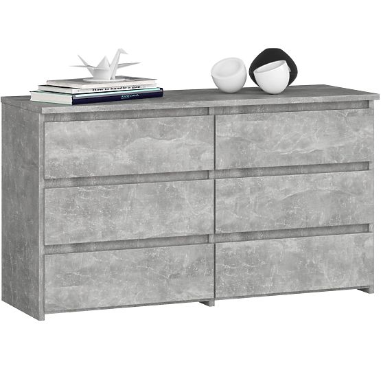 CREDENZA CL100 6 CASSETTI CEMENTO