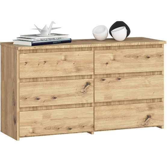 CREDENZA CL100 6 CASSETTI ROVERE ARTISAN